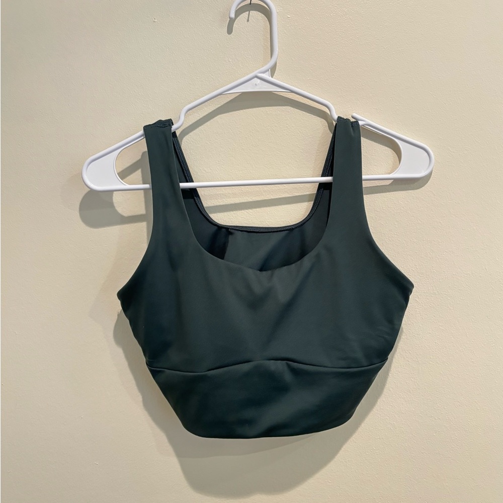 Dark green Gymshark sports bra